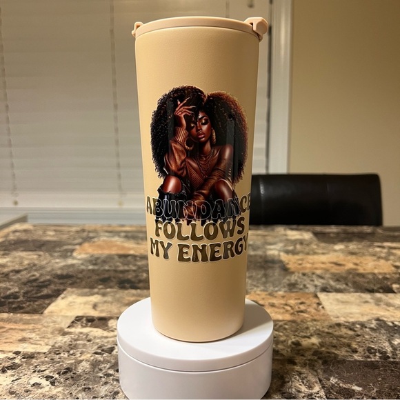 Handmade Other - Beige 24 oz Tumbler with Inspirational Design